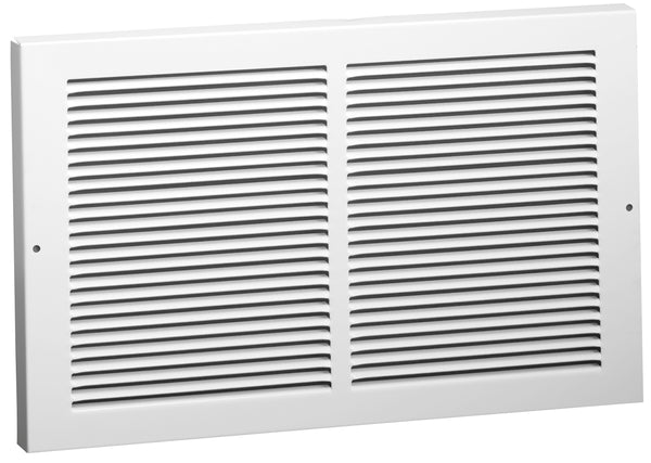 AmeriFlow 375W12X6 Baseboard Return Grille, 1/3" Fin Spacing, White, 12" x 6"