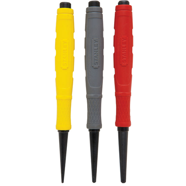 Stanley® 58-930 Professional Cushion Grip Nail Set, 3-Piece