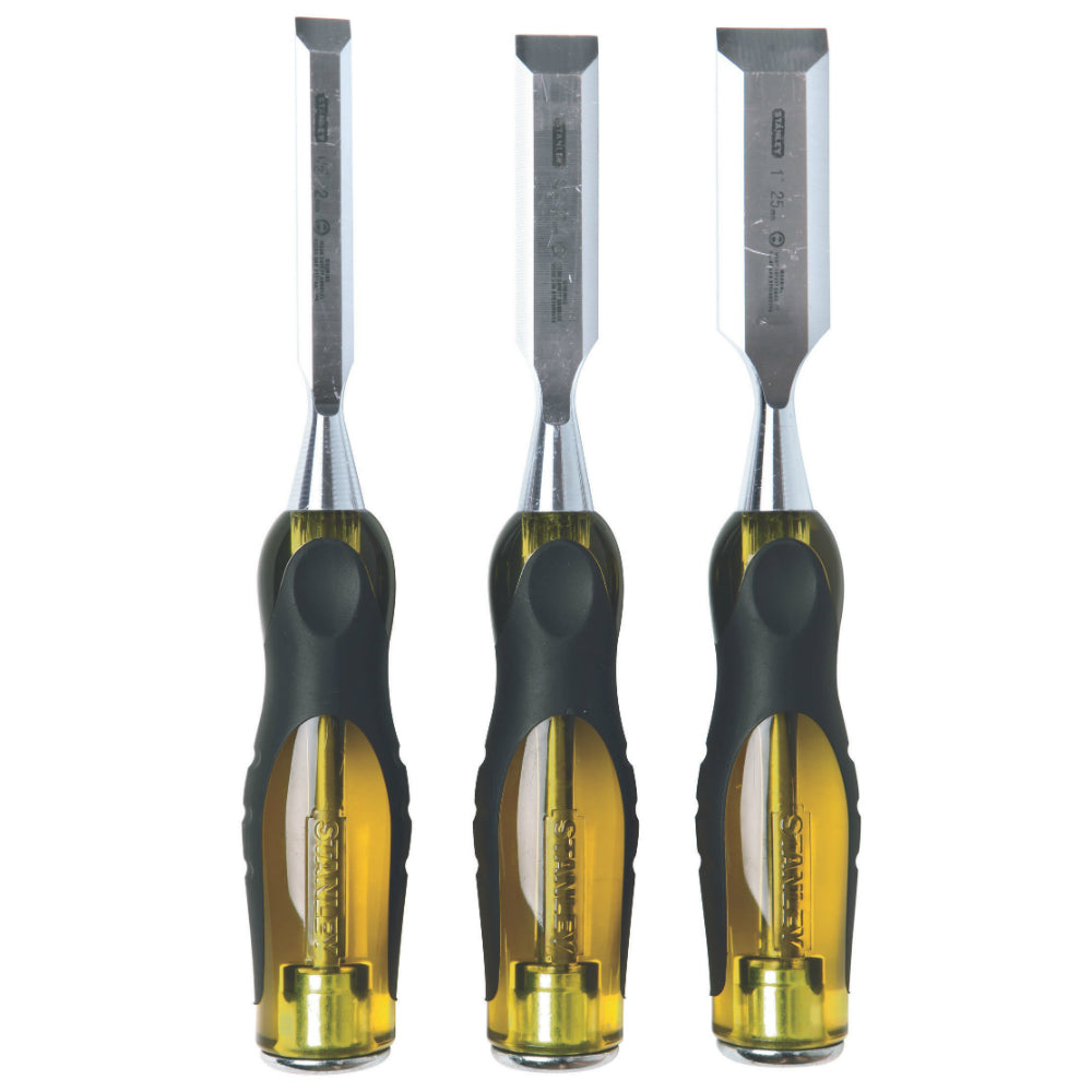 Stanley® 16-970 FatMax® Thru-Tang™ Wood Chisel Set, 9", 3-Piece