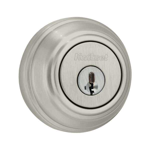 Kwikset® 980-15-SMT-CP-K4 Signature Single Cylinder Deadbolt, Satin Nickel