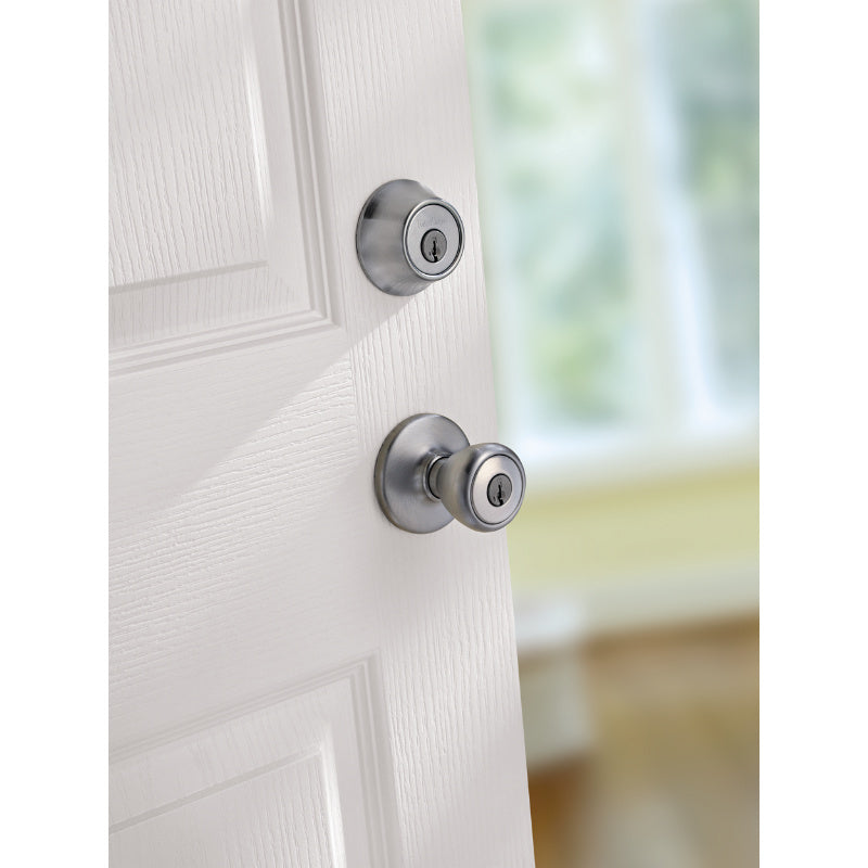 Kwikset® 690T-26D-CP-CODE-K6 Tylo Single Cylinder Combo Pack, Satin Chrome