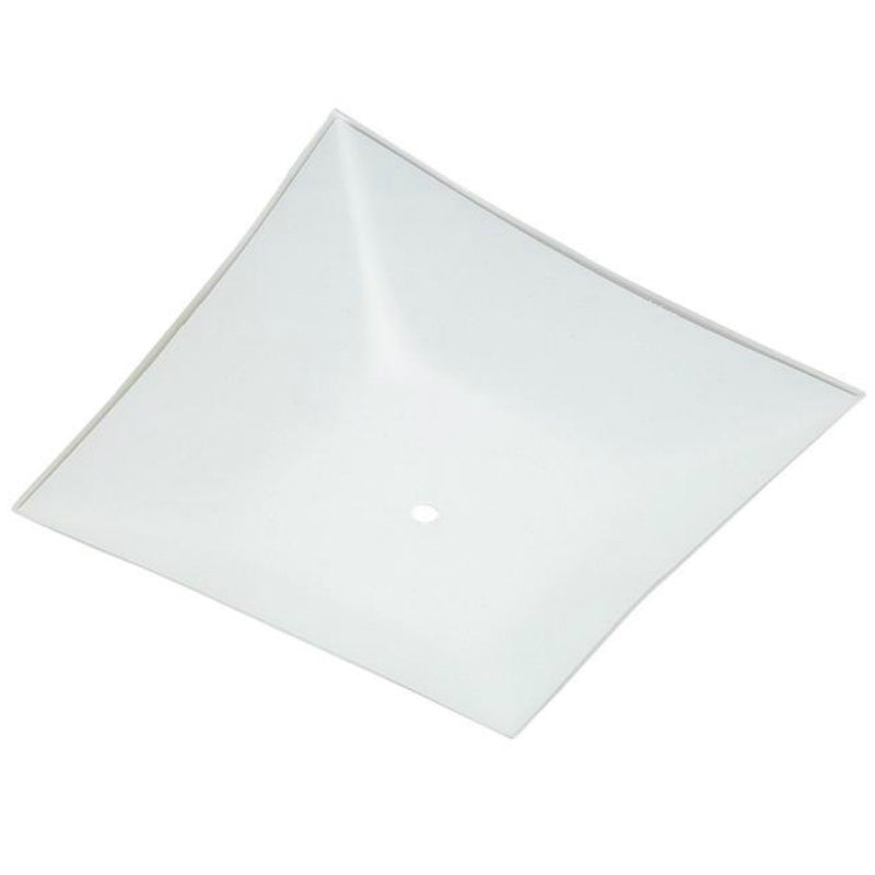 Westinghouse 81720 Square Glass Diffuser, 12", White
