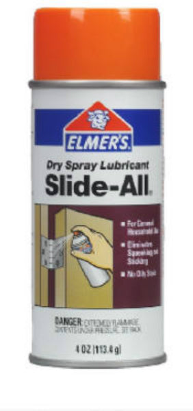 Elmer's E450 Slide-All® Dry Spray Lubricant with Teflon, 4 Oz, No Oily Stain