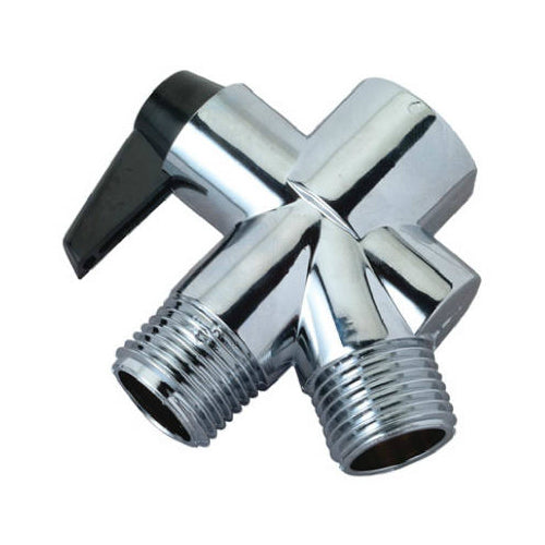 Master Plumber 861-237 Shower Flow Diverter, Chrome, 1/2'' FPT x 1/2'' MPT x 1/2"