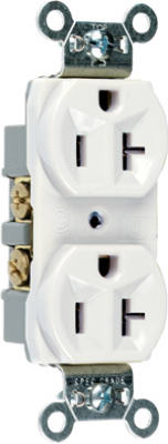 Pass & Seymour Commercial Spec Grade Duplex Receptacle, 20A, 125V, Brown