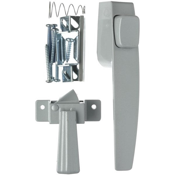 Wright Products® VF333 Free-Hanging Push Button Latch, Aluminum Finish