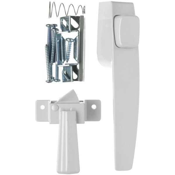 Wright Products™ VF333WH Free-Hanging Push Button Latch, White Finish