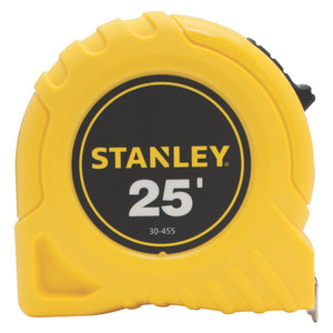 Stanley® 30-455 Top Lock Tape Rule, 1" x 25', Yellow