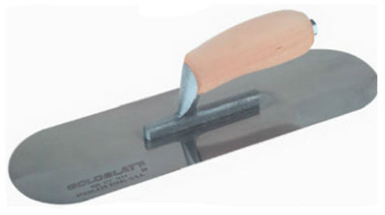 Goldblatt® G06177 Swimming Pool Trowel, 14" x 4", Stainless Steel