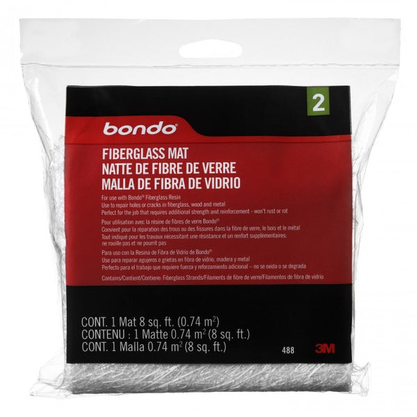 Bondo 488 Fiberglass Mat, 8 Sq. ft.