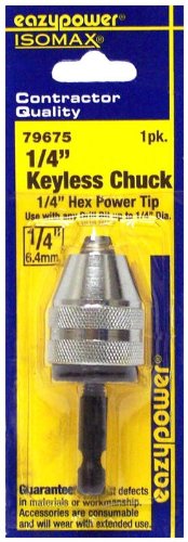 Eazypower 79675 Keyless Chuck, 1/4"