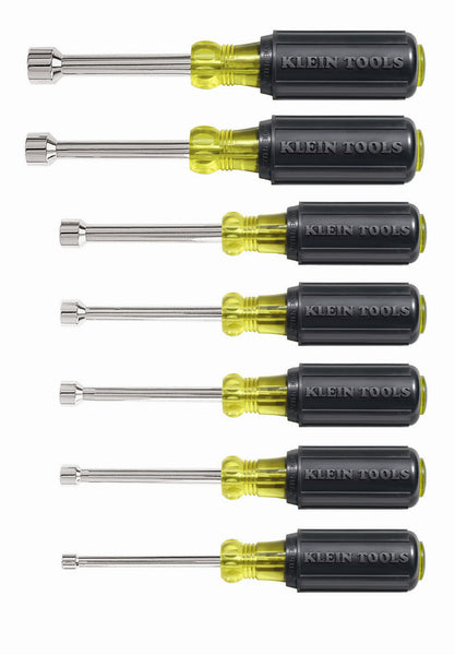 Klein Tools 631 Cushion Grip Nut Driver Set, 7-Piece