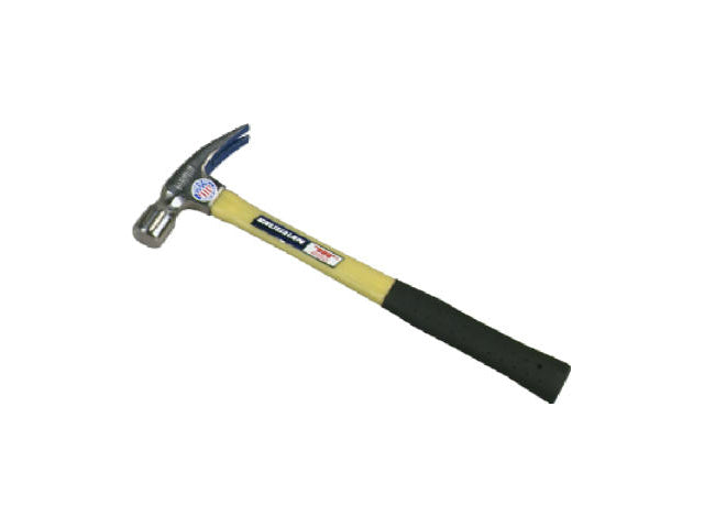 Vaughan FS505M Milled Face Fiberglass Framing Hammer, 24 Oz