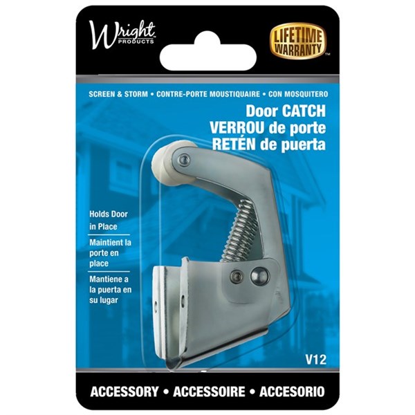 Wright Products™ V12 Cadmium Door Catch, Zinc Plated