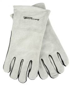Forney 55200 Split Leather Welding Gloves, Grey