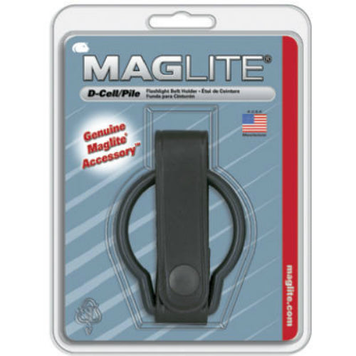 Maglite ASXD036 Leather Belt Holder for D-Cell Flashlights, Black