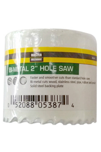 Master Mechanic 868224 Bi-Metal Hole Saw, 2" Arbor