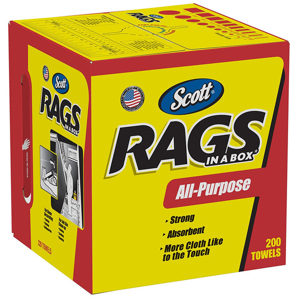 Scott 75260 Rags In-A-Box, White