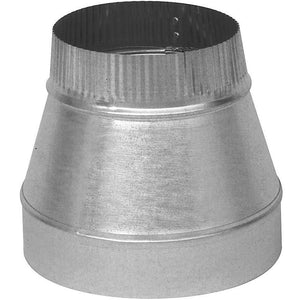 Imperial GV1417 Galvanized Taper Reducer, 24 Gauge, 6" x 4"