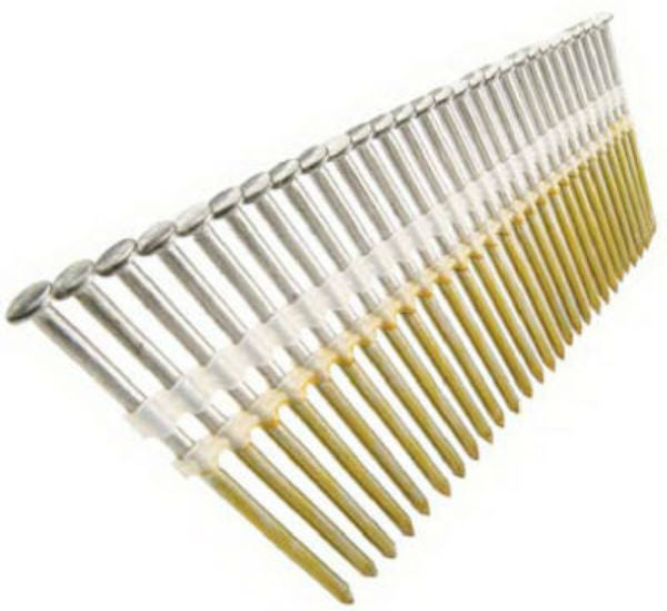 Senco KD28APBSN Angled Strip Full Round Head Plastic Collated Nail, 20°, 4000-Ct