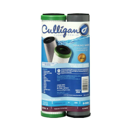 Culligan D250A Monitored Dual Filtration System Replacement Filter Cartridge Set