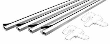 Slide-Co PL-7814 Make To Fit Screen Frame Kit, 60" x 60", White