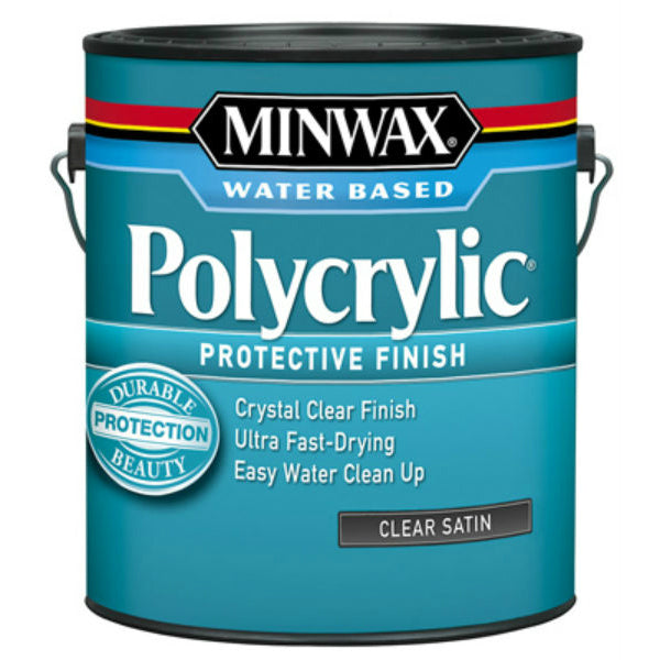 Minwax® 13333 Water-Based Polycrylic® Protective Finish, 1-Gallon, Clear Satin