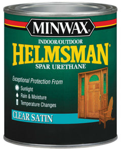 Minwax® 63205 Helmsman® Indoor/Outdoor Spar Urethane, Clear Satin, 1 Qt