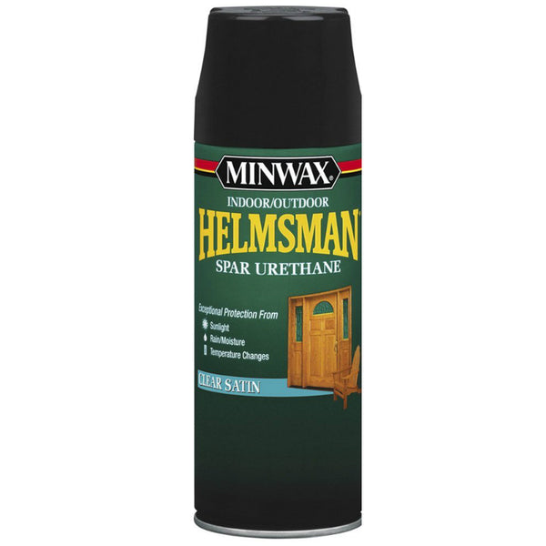 Minwax® 33255 Helmsman® Indoor/Outdoor Spar Urethane, 11.5 Oz Aerosol, Clear Satin