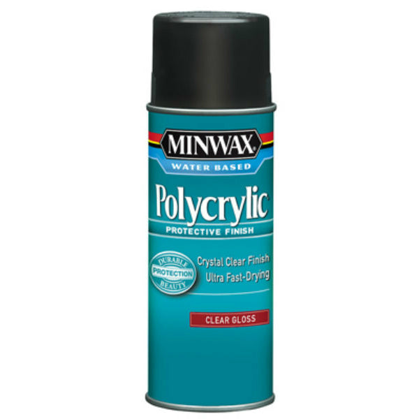 Minwax® 35555 Water Based Polycrylic® Protective Finish, 11.5 Oz, Clear Gloss