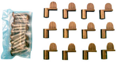 Slide-Co PL-7900 Die-Cast Screen Clips with Screws, 7/16", Bronze, 12-Pack