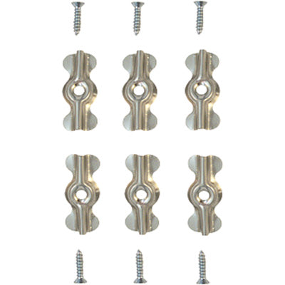 Slide-Co PL-7967 Storm Door Turn Buttons With Screws, 6-Pack