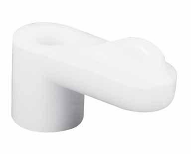 Slide-Co PL-7774 Plastic Screen Clips With Screws, 3/8", White, 12-Pack