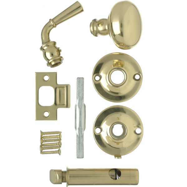 Wright Products™ V2200BR Screen Door Knob Latch, Polished Brass