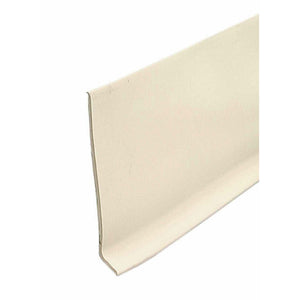 M-D® Building 23621 Adhesive Back Vinyl Cove Wall Base Strips, 4" x 4', Almond