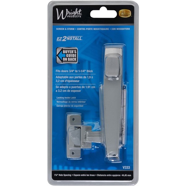 Wright Products V333 Tie-Down Push Button Latch, Aluminum Finish