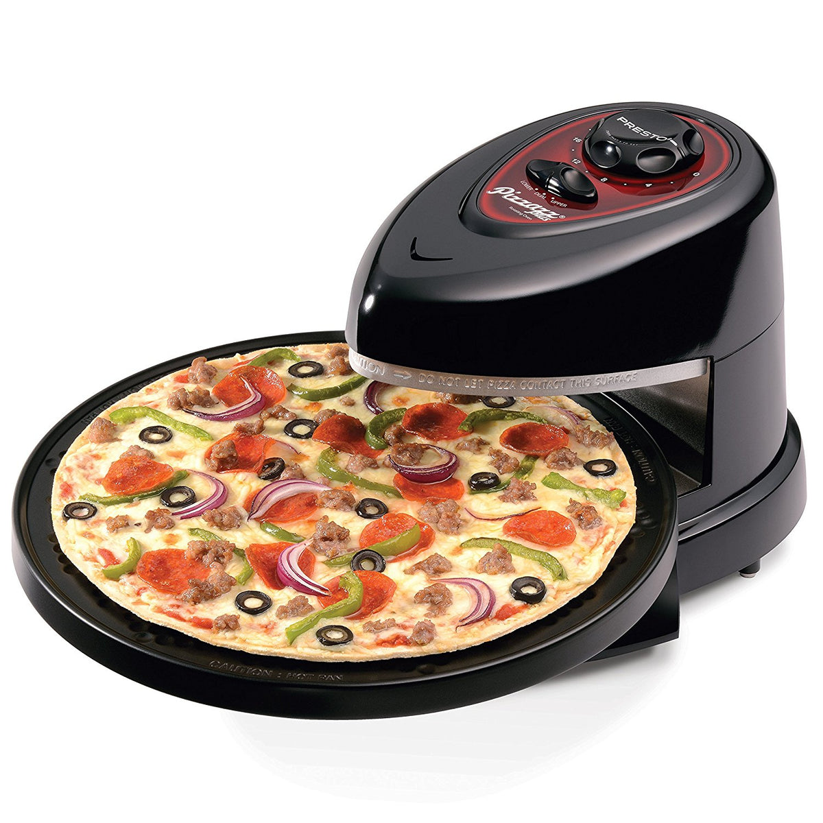 Presto 03430 Pizzazz Plus Rotating Oven, 1235 Watt, 120 Volts AC