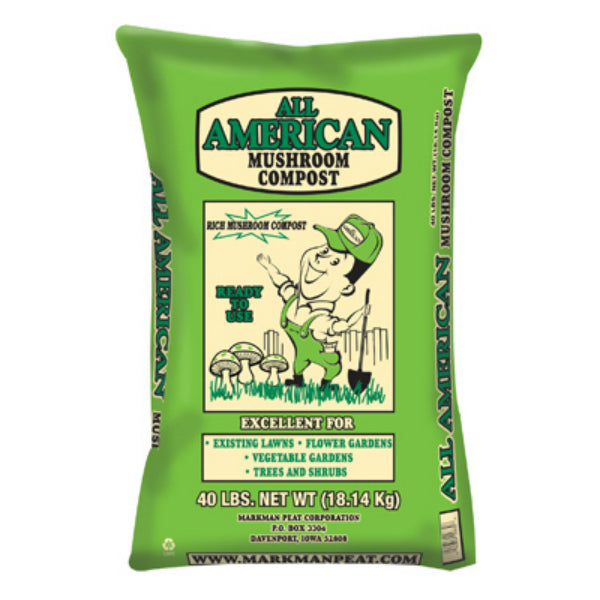 Markman Peat™ 348 All American Mushroom Compost w/ Organic Matter, 40 Lb