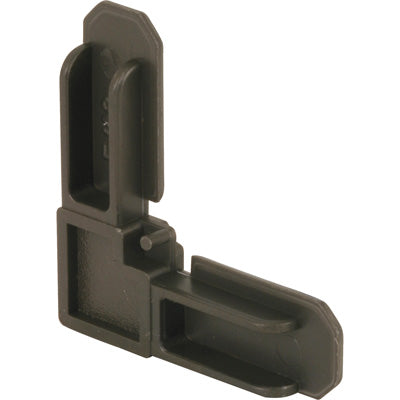 Slide-Co PL-7728 Nylon Screen Frame Corners, 3/4" x 5/16", Gray, 4-Pack