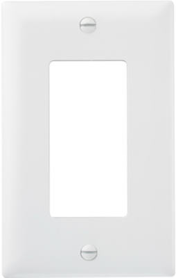 Pass & Seymour TradeMaster Decorator Wall Plate, 1 Gang, White