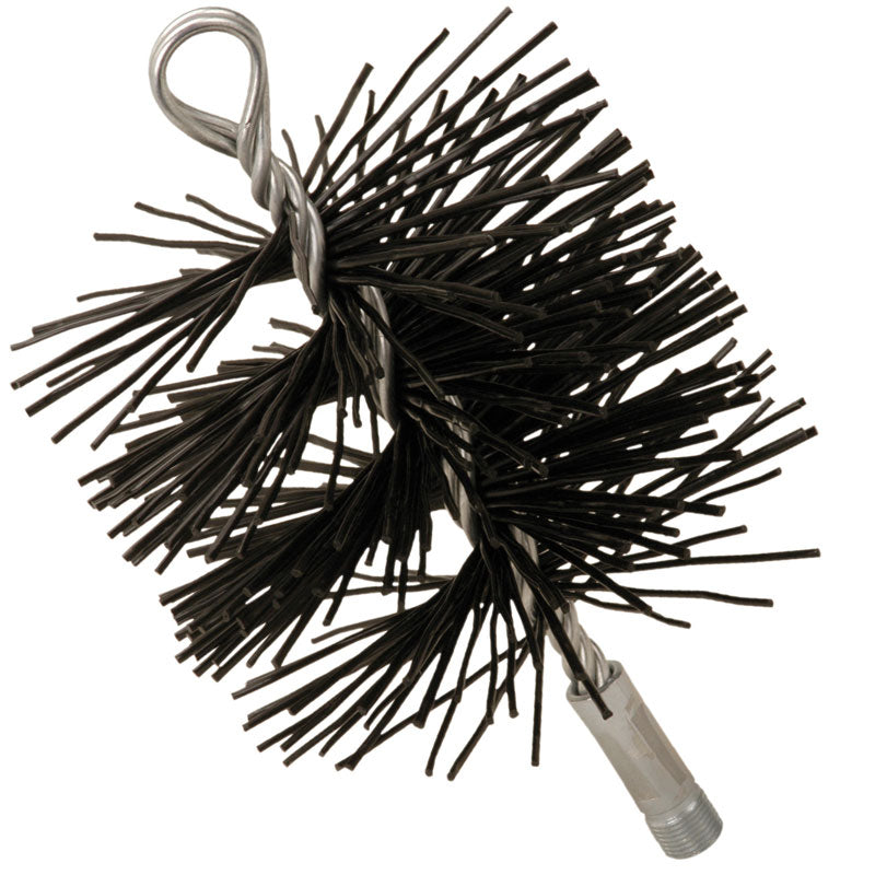 Imperial BR0181 Polypropylene Fiber Chimney Brush, 6" Round, Black