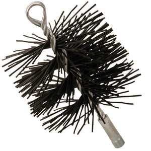 Imperial BR0182 Polypropylene Fiber Chimney Brush, 8" Round, Black