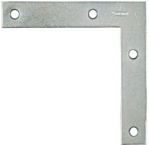 National Hardware N234-955 Flat Corner Iron, 5" x 7/8", Zinc Plated