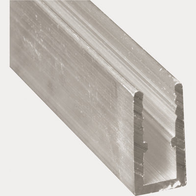 Slide-Co PL-14164 Extruded Aluminum Window Frame, 5/16" x 94", Mill Finish