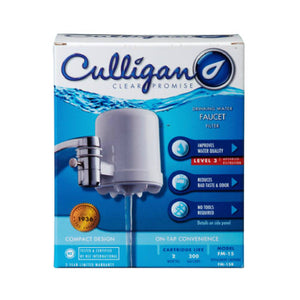Culligan FM-15A Faucet Mount Drinking Water Filter, 200 Gallon