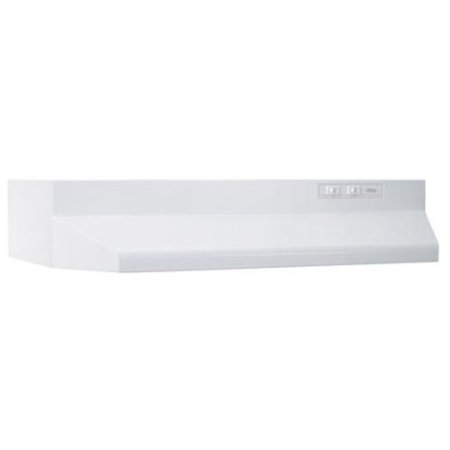 Broan 403001 ADA Capable Ducted Under Cabinet Range Hood, 160 CFM, 30", White