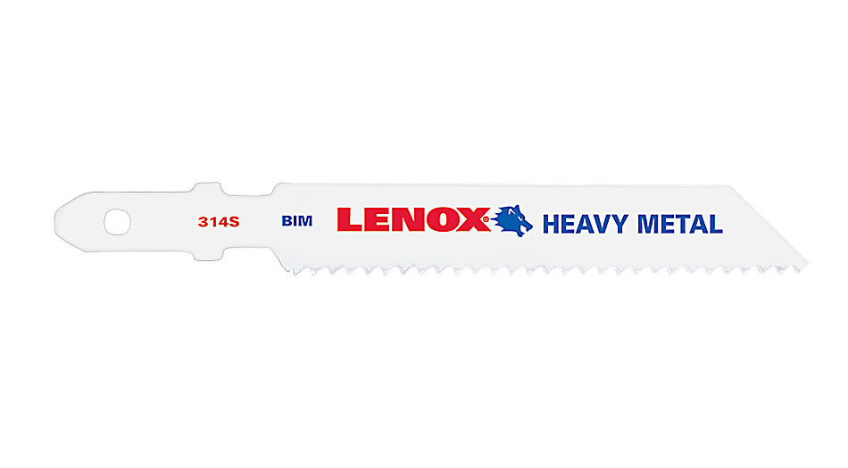 Lenox® 20301BT314S Bi-Metal Jig Saw Blades, T-Shank Style, 3-5/8", 2-Pack