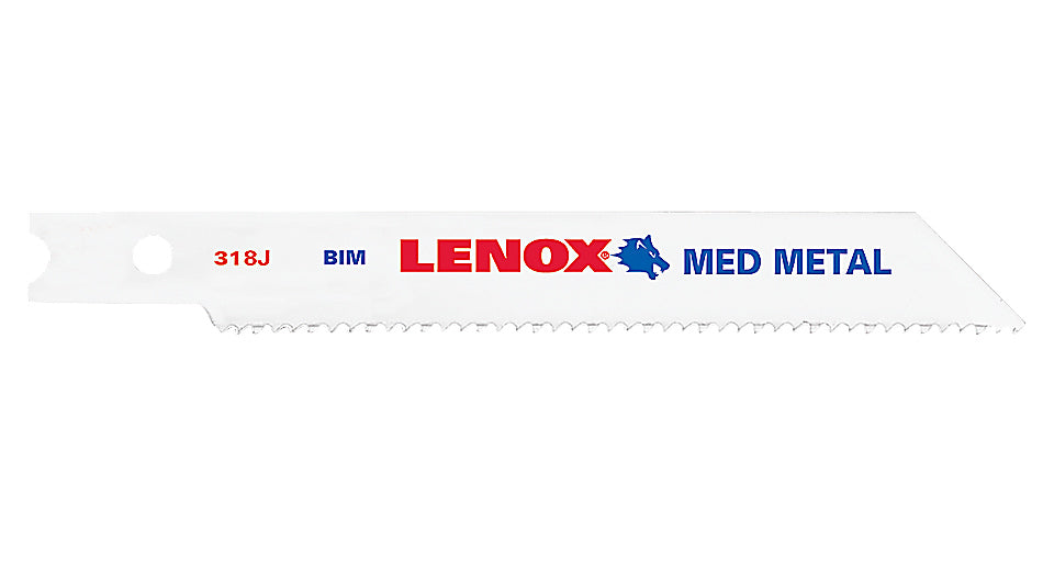 Lenox® 20322BT318J Metal Cutting Bi-Metal Jig Saw Blades, 18 TPI, 3-5/8", 2-Pack