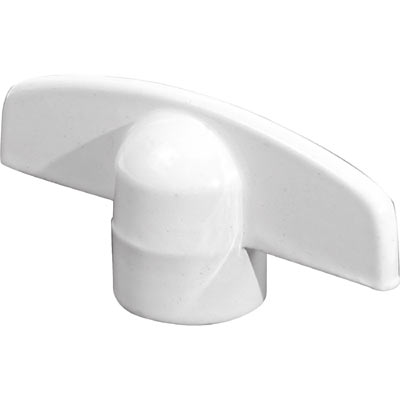Slide-Co 173234-W Casement Operator Universal Tee Crank Handle, White, 2-Pack