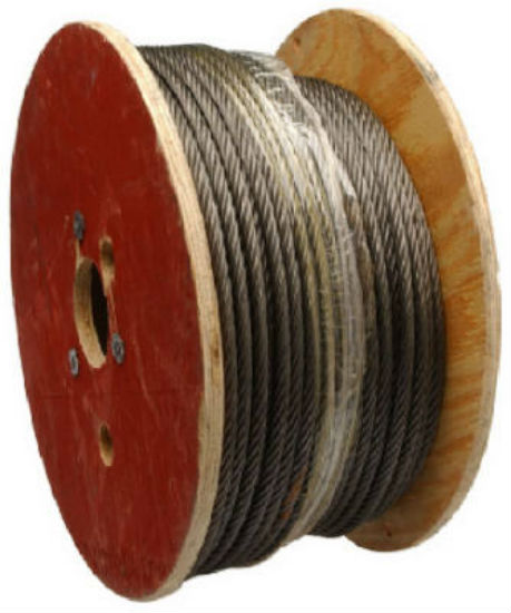 Campbell 7008327 Fiber Core Wire Rope, 250', Rust Prohibitive
